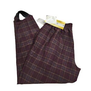 Vintage NWT Fundamental Stirrup Pants - Size 6‎ - Plaid